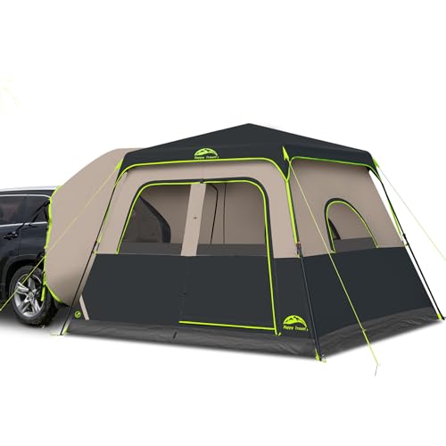 Happy Travel SUV Tents for Camping, 6 Person Instant Car Tent with Rainfly