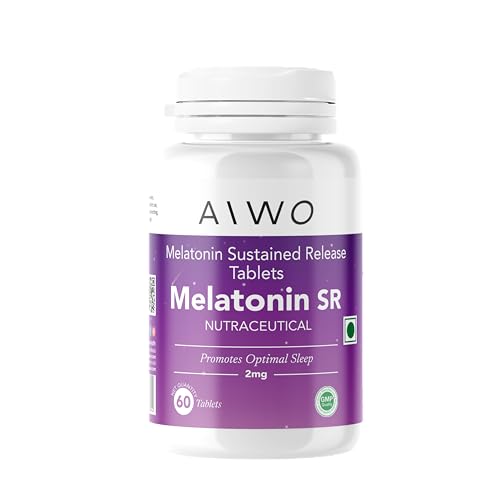 Image of AIWO Melatonin SR 2mg - 60 Tablets for Better Sleep | Wake Up Refreshed, Relaxed & Energized | Supports Healthy Sleeping Patterns | Promotes Restful Nights | Helps Maintain a Balanced Sleep Cycle as Part of a Daily Wellness Routine