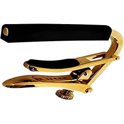 Shubb Capo doré pour guitare acoustique et electrique - Les Beatles, Paul McCartney, John Lennon, RIngo Starr, George Harrison