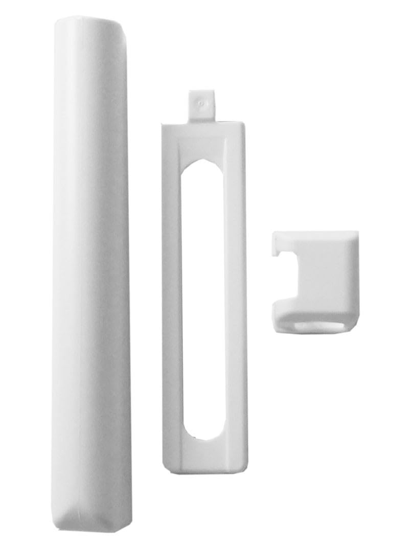 Maco Silver Tilt Turn Window Bottom Hinge White Plastic Covers 3 Parts Pack X5