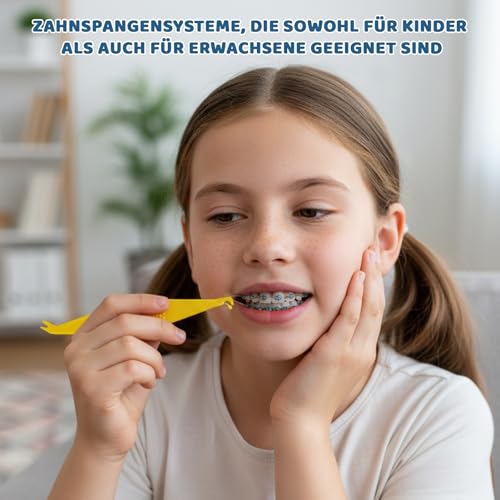 50 Stück Zahnspangengummis, Ideal Für Fake Zahnspange, Hochwertige Gummis Für Tägliche Verwendung