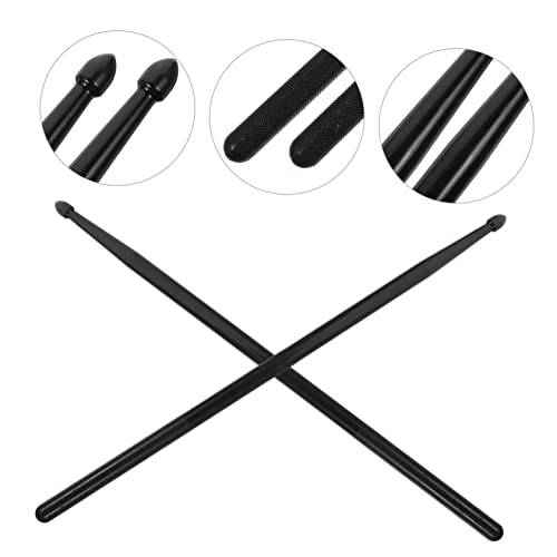 3 pares de baquetas de nylon negras para percusión miniatura 5