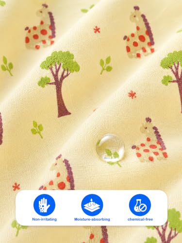Image of Kidbea Bamboo Muslin Jhabla for Newborn Baby, V-Neck Sleeveless Button Jhabla Shirt, Soft Breathable Infant Kids Clothing for Summer Wear