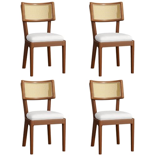 DJHWX Esszimmerstühle aus Massivholz 6er Set,Polsterstuhl Stühle...