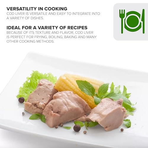 Fuaufas HU-XI-201 Ican Icelandic Cod Liver In Own Oil Flavor:Natural Size:Pack Of 6 thumb #6