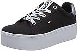 Hilfiger Denim Tommy Jeans Flatform Sneaker, Scarpe da Ginnastica Basse Donna, Blu (Midnight 403), 41 EU