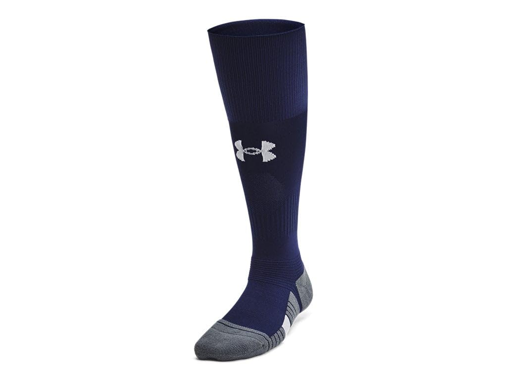 Under Armour Magnetico Kindersocken zum Überziehen der Wade (1er-Pack), (410) Midnight Navy / Pitch Gray / White, Small