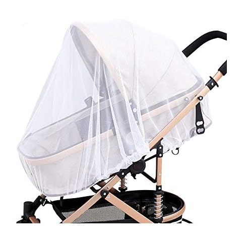 YUEMING Pram Net, Universal Mosquito Fly Bug Insect Net Protection Cover, Fine Mesh Insect Protection Netting Insect Net for Car Seat Buggy Carrycot Bed Stroller Bassinet Basket Travel Cot Cover