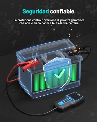 Comprobador de Baterías de Coche TOPDON BT200 Solución a Fallos de Carga 6