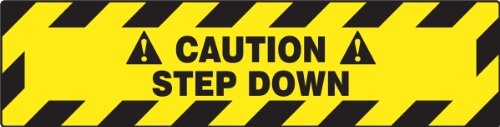 Avis de marche descendante Caution Step Down pour sécuriser les sols d'entrepôt