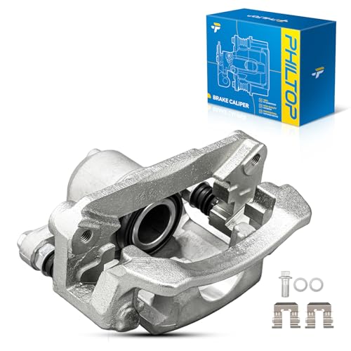 Image of PHILTOP Rear Left Brake Caliper w /o Pads Compatible with 2010-2014 Outback, 2010-2014 Legacy, OE# 19-B6277, Replacement Disc Brake Caliper Assembly