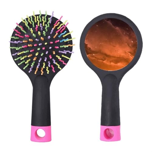 Brosse à cheveux Nuages Rouge Étoilé Art Déco pour sublimer votre salon