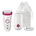 Produktbild Braun Silk-épil 9 Epilierer 9-527, mit 3 Extras, inkl. Duschradio, Geschenkset, weiß/pink