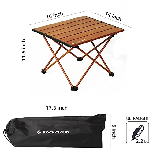 ROCK-CLOUD-Portable-Camping-Table-Ultralight-Aluminum-Folding-Beach-Table-Camp-for-Camping-Hiking-Backpacking-Outdoor-Picnic-Small