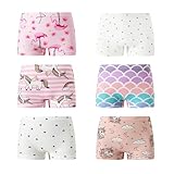 KikizYe Little Girls Toddler Boyshort Panties Soft Cotton Underwear Briefs (Pack of 6) Size 3T