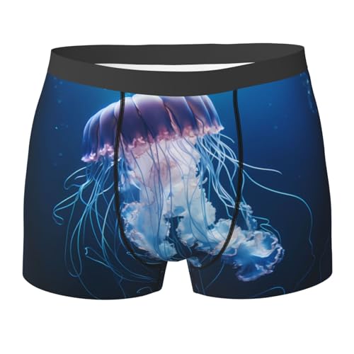 WBQLSL Medusa Boxershorts mit Aufdruck – bequem für Zuhause, Pendeln und Sport, Schwarz , XXL