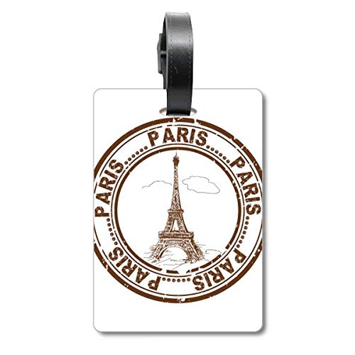 Etiquette de valise Paris Tour Eiffel idéale pour vos escales urbaines et croisières de rêve