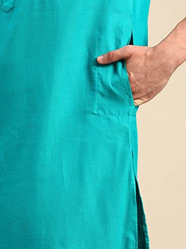 Image of Rajubhai Hargovindas Men's Festive Cotton Pathani Kurta