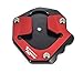 GBLTAU Soporte Lateral Extensión Motocicleta para Yamaha XT 1200 Z Super Tenere 1200 XT1200Z XT1200ZE Pata de Cabra extensión Pad Soporte Lateral Placa ampliadora (Color : Red Logo B)