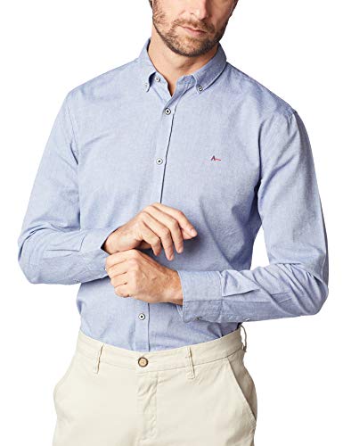 Camisa Slim Oxford, Aramis, Masculino, Azul, P