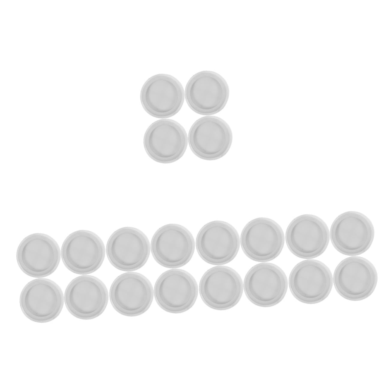 EXCEART 5 Set Tappetini Antivibrazione Riduzione Rumore E Stabilità Per Pulizia Facile 4 Pezzi*5