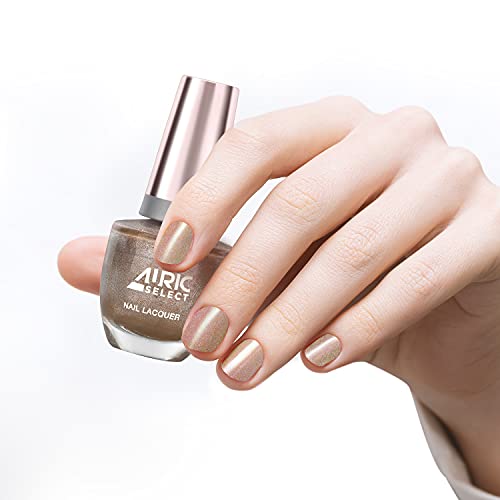 Image of Glossy Nail Lacquer (15ml) I High Shine, 7 Days Long Stay, Chip Resistant, Quick Drying Nail Colour I Vegan & Non-Alcoholic (Sparkling Rose)