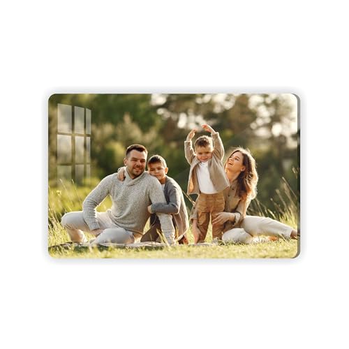 Image of Customized Acrylic Photo Frame 10x15 Inches | Personalised Photo Frame with Photo | Customized Gifts for Birthday, Anniversary | Clear Wall Mount Picture Frame | Personalized Gift Photoframe