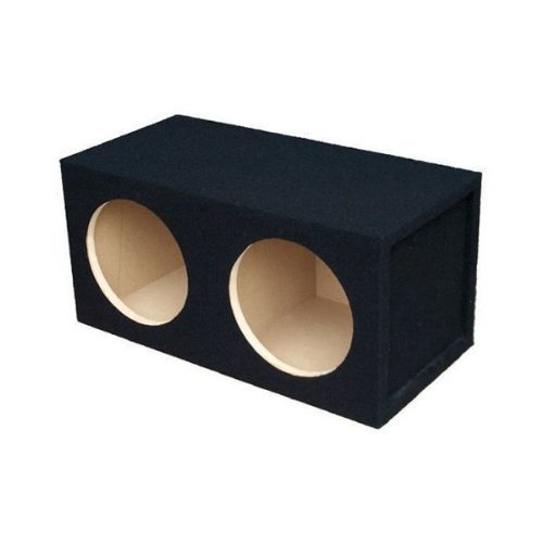 DSS10 Dual 10-pulgadas, 4.3 pulgadas MDF Caja de subwoofer sellada con Logo