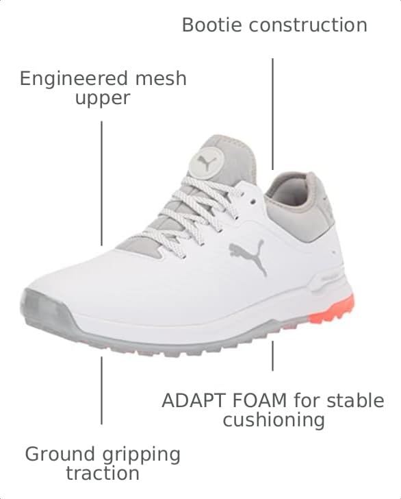 Image of Puma ProAdapt Alphacat Puma White /High-Rise 8 E - Wide