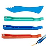 UNICRAFTALE 4 Stück 4 Arten Kupferfolien Handfolierer Für Buntglas Kunststoffwerkzeuge Brillen Handfolierer Tragbares Brillenwerkzeug Kupferbandkanten Bastelzubehör Für Bastler