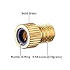 HZJD Presta Valve Adaptor, Convert Presta to Schrader Adapter for Bike, Inflate Tire Using Standard Pump or Air Compressor,Tyre Valve Caps(2PCS) #1
