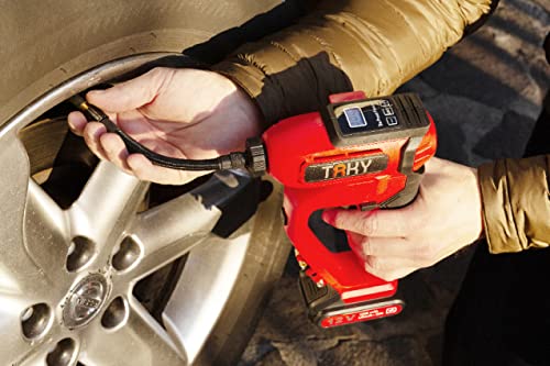 Compresseur sans fil portable TAKY compact 12V à éclairage LED intégré