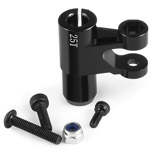 JGGZONE Aluminum Standard 25T Steering Servo Horn Servo Arm Clamp Lock Steering Servo Horn Arm for 1/5 TRA-XXA X-MAXX