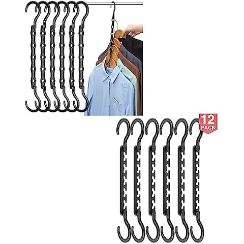 AMKUFO 6 Pcs Space Saver and 12 Closet Organizers Cover