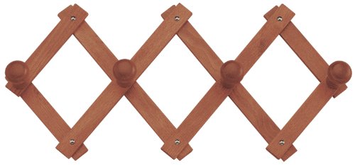 Valdomo 142/12 Appendiabiti A Muro, Legno, Noce, 38X6X24 Cm