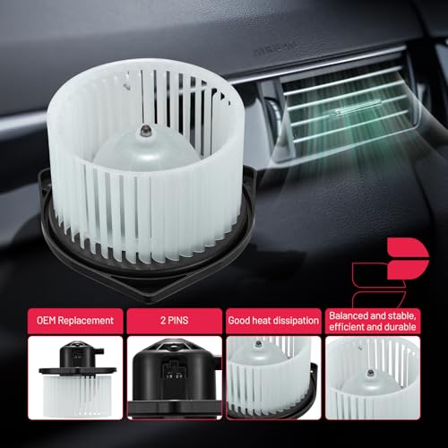 Image of BDFHYK AC Heater Blower Motor Fan 700239 Compatible with Mitsubishi 2008-2017 Lancer 2008-2016 Outlander 2011-2017 Outlander Sport,HVAC Blower Motor Assembly Replacement for PM9362 75848