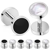Fashion Mother-of-Pearl Tuxedo Shirt Button and Cufflink Set, Specially Designed for Wedding Business