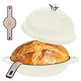 ONKO Sourdough Bread Dutch Oven, 3QT Dutch Oven for Sourdough Bread Baking, Enameled Cast Iron Bread Dome, Round Ceramic Dutch Ovens Pot with Lid for Homemade