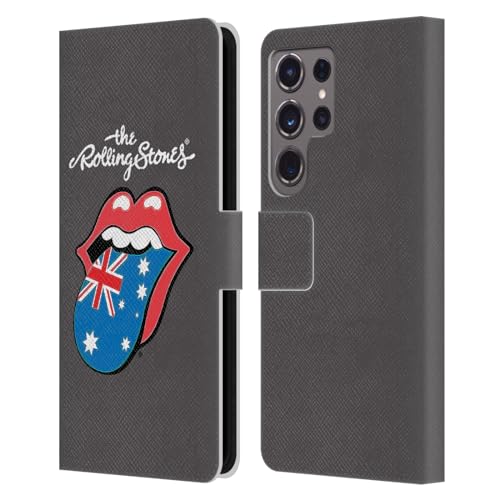 Carcasa Samsung Galaxy S24 Ultra 5G de cuero tipo libro The Rolling Stones