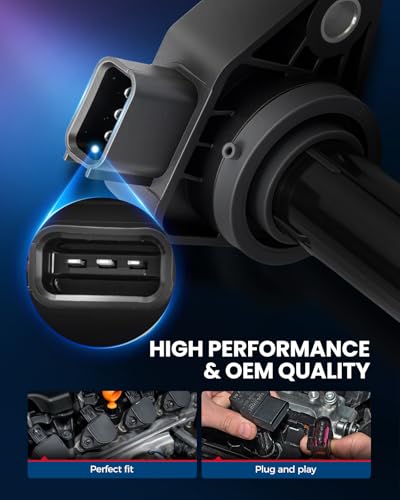 Image of KAX Ignition Coils & Spark Plugs Set Fit for TL, Odyssey | (w /tool) Acura TL 1999-2001, 2004-2008, TL 2002-2003 3.2L, Odyssey 1999-2004, Accord 2000-2002 3.0L, CL 2001-2003 3.2L UF242