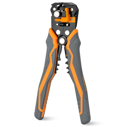 Automatic Wire Stripper for 10-24 AWG, 8 Inch 3-In-1 Tool for Stripping, Cutting, and Crimping, Multi-function Tool for Industrial and DIY Use