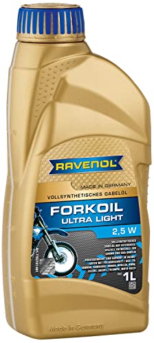RAVENOL J1V1200-001 Ultra Light 2.5W Fork Shock Suspension Oil - Fully Synthetic (1 Liter)