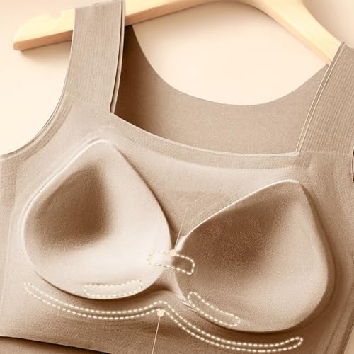 Tank Tops with Built in Bras for Older Women Sleeveless Wide Strap Camisole - image 6
