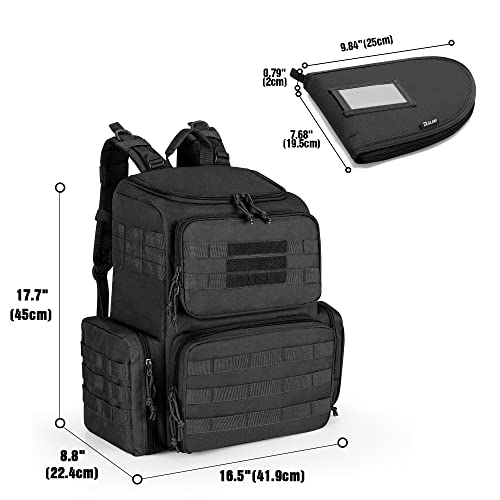 DSLEAF 6-Pistol Range Backpack