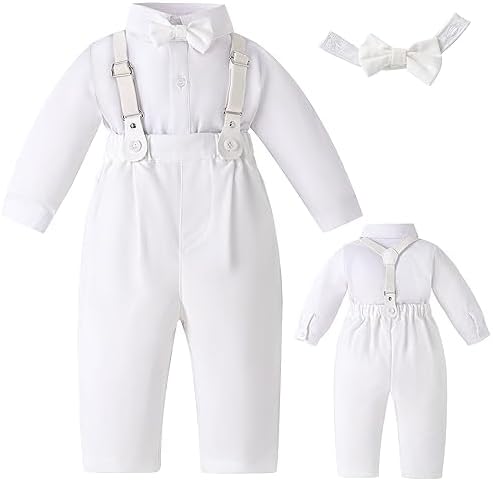 Booulfi Baptism Christening Outfits for Boys Baby Suits for Boy Baby Fall Clothes Newborn Gentleman Formal Outfit