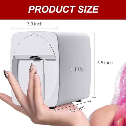 AYGJKIE Nail Art Printer, Multifunction Nail Printer Nail Art Pattern Printing Machine for Home Nails Beauty & Personal Care(Pink) - Image 5