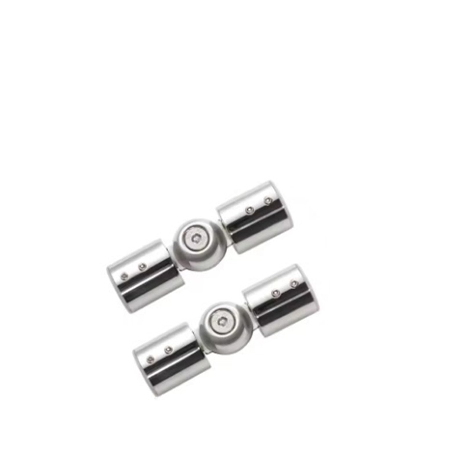 Corner Curtain Rod Connectors 2 Pieces Rod Connector for Bay Window Blinds Shower Room Elbow(25mm polished)