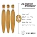 IXIMII #27 Braiding Hair Pre Stretched 16 inch 3 packs Pre-Stretched Kanekalon Braiding Hair Honey Blonde Color Straight Crochet Braids Soft Yaki Texture Synthetic Hair Extensions Hot Water Setting