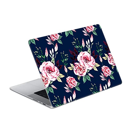 Autocollant fleurs Lisianthus pour MacBook Pro 16 au bureau