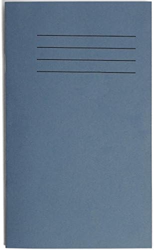 RHINO Stationery Vocabulary Exercise Book | A6+ | 48 Page | 7mm Lined With Centred Margin | Light Blue | Learning Resources | Pack of 10